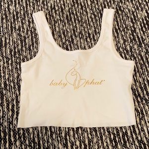 Baby phat white crop top